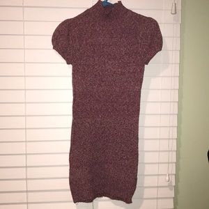 Short sleeve sweater dress